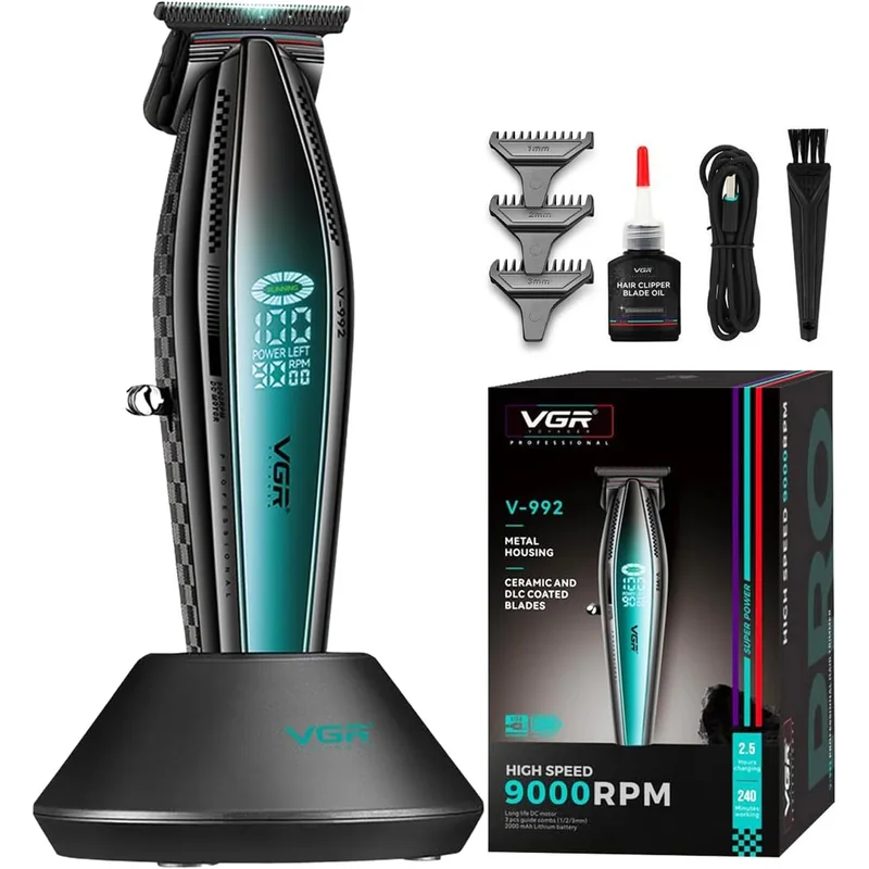ماكينة حلاقة شعر احترافية من VGR V-992 بسلك ولاسلكي