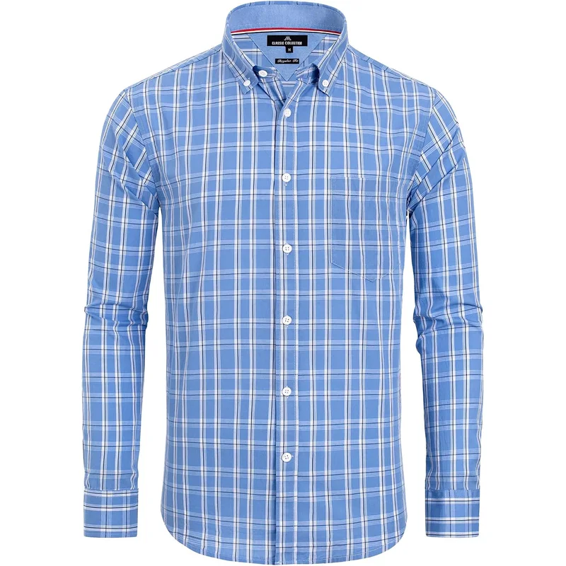 قميص رجالي كلاسيكي بأزرار من Alimens & Gentle