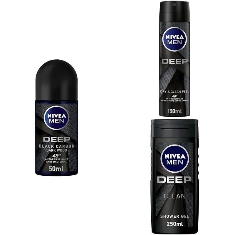 مجموعة بخاخ وجل استحمام للرجال من Nivea Men