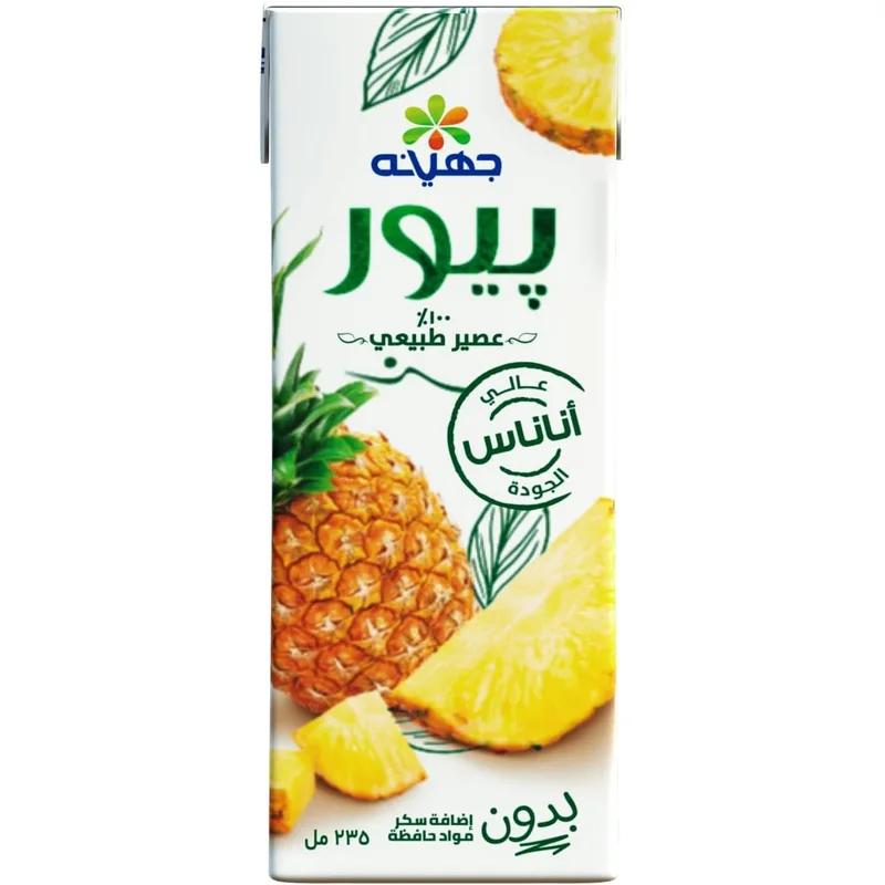 عصير أناناس بيور من جهينة
