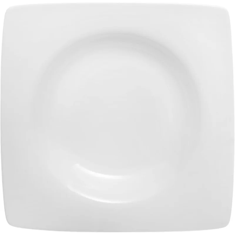 طبق غويط خزفي مربع أبيض من Royal Porcelain