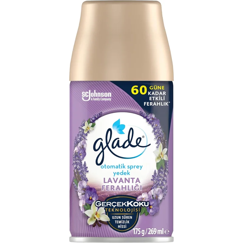 عبوة معطر جو أوتوماتيك من Glade برائحة الفانيليا والخزامى - 269 مل