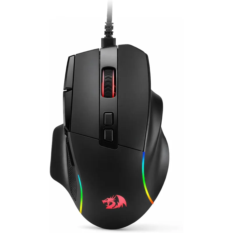 ماوس جيمنج سلكي من Redragon بدقة 24,000 DPI و10 أزرار للبرمجة