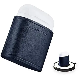 جراب شحن لاسلكي من الجلد لسماعات AirPods من Nillkin - أزرق