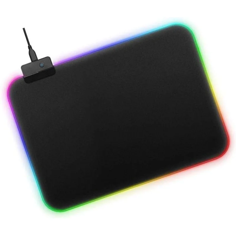 سجادة ماوس ألعاب LED RGB مقاس 30x25 سم