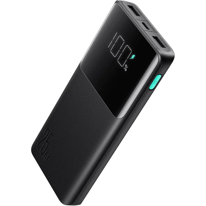 باور بانك Joyroom ميني 10000mAh مع كابل لانيارد - أسود