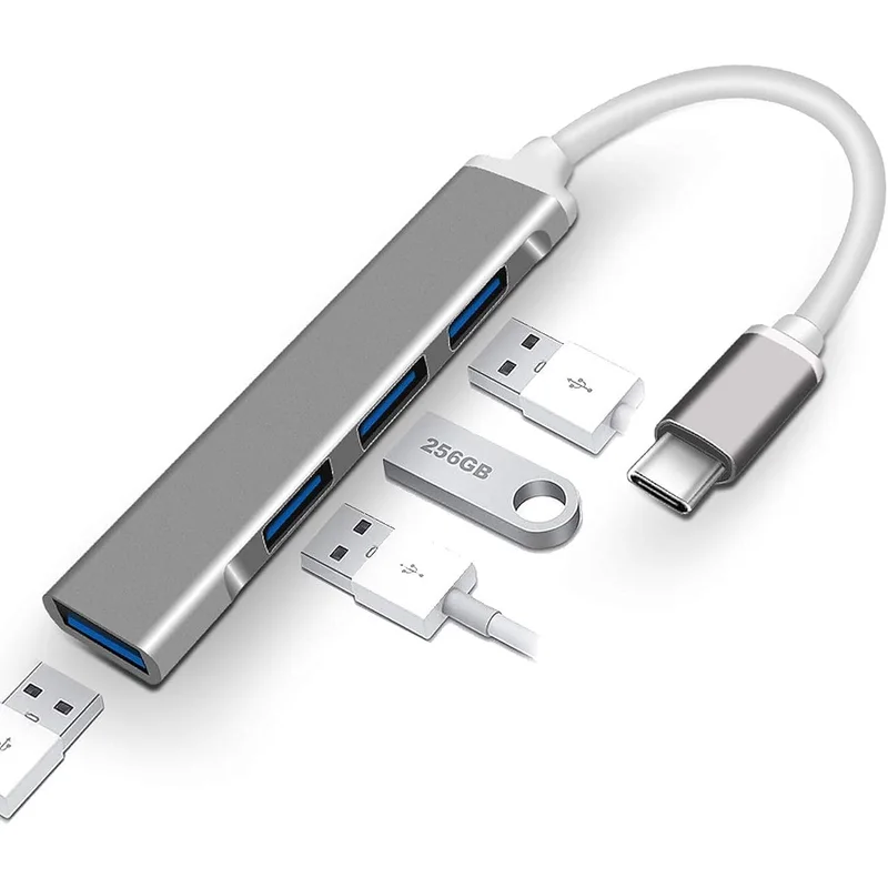 موزع USB Type-C من Exon - 4 منافذ USB 3.0
