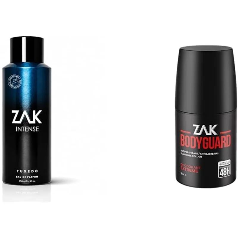 عطر ZAK Intense Tuxedo EDP 150 مل مع مزيل عرق مجاني