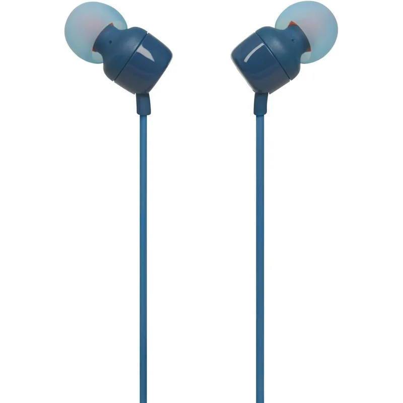 سماعة أذن JBL TUNE 110 سلكية باللون الأزرق