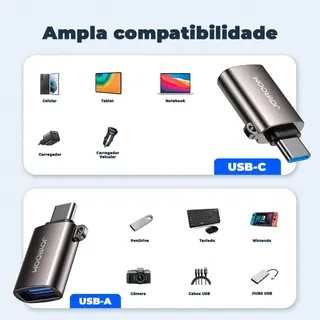محول USB 3.2 من جوي روم من نوع C إلى USB ذكر أسود