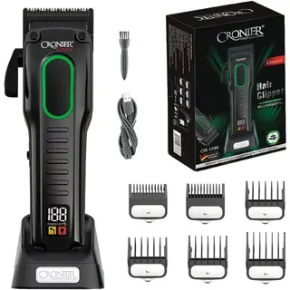 ماكينة حلاقة وقص شعر احترافية من Cronier بمحرك 7000 RPM