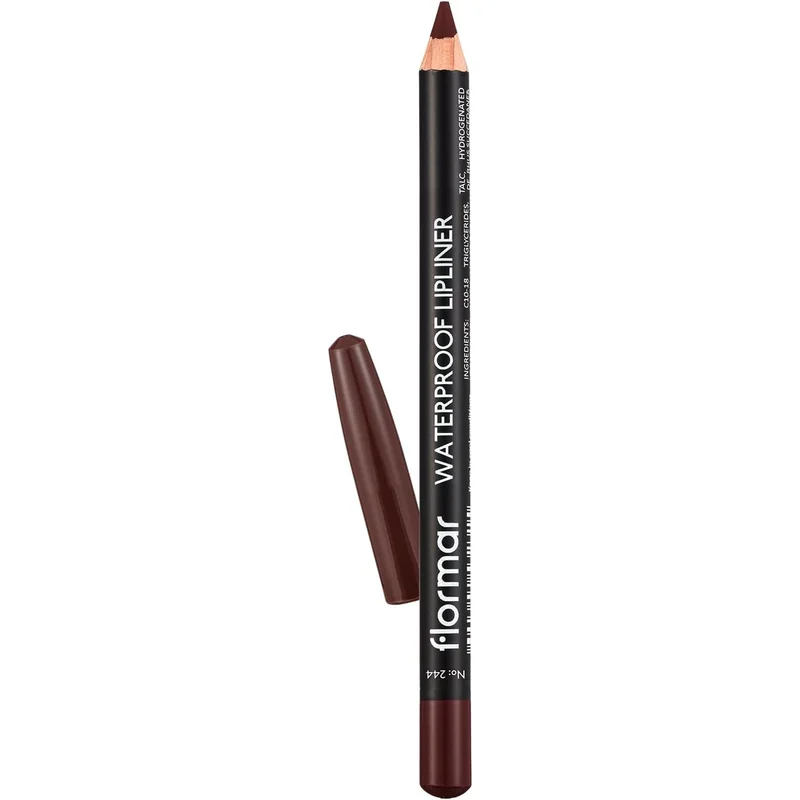 قلم تحديد شفاه مقاوم للماء من Flormar درجة 244 Chocolate Fondue