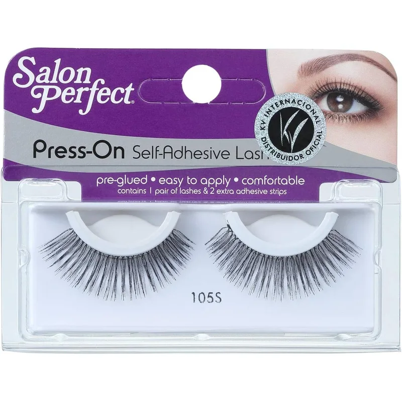 رموش صناعية ضغط من Salon Perfect رقم 105S أسود