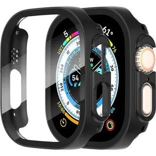 حماية كاملة لساعة Apple Watch Ultra 49mm بعدسة زجاجية