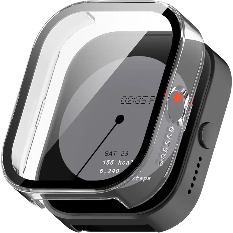جراب حماية صلب لساعة CMF Watch Pro من نيكست ستور - بزجاج مقسى