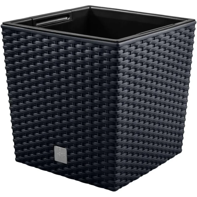 Prosperplast Rato Low flowerpot 22.3 cm anthracite