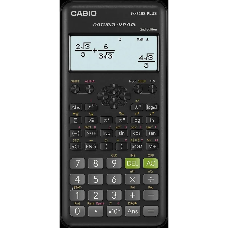 آلة حاسبة علمية كاسيو FX-82ESPLUS-2WDTV - أسود