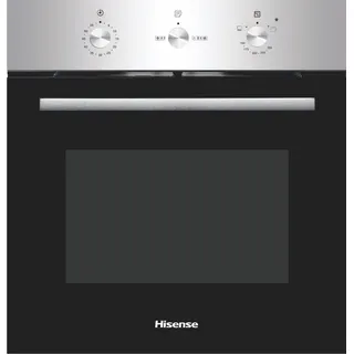 فرن غاز مدمج 60 سم بأمان كامل ومروحتين من Hisense فضي