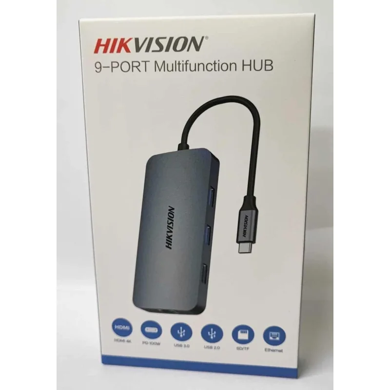 محور متعدد الوظائف HIKVISION HS-HUB-DS901 ذو 9 منافذ
