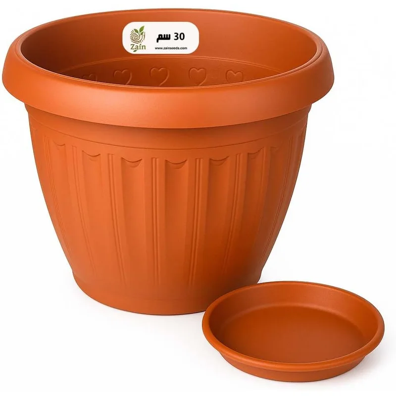 أصيص نباتات Zen بلاستيك مع فتحات تصريف