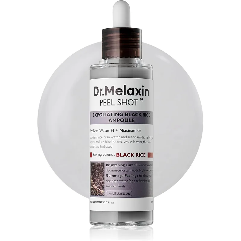 أمبول تقشير أرز أسود من Dr.Melaxin