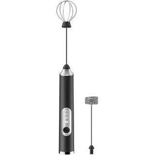 مضرب حليب كهربائي يدوي 3 سرعات قابل للشحن USB