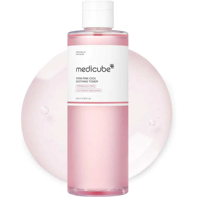 تونر Medicube PDRN الوردي المهدئ للبشرة 250 مل