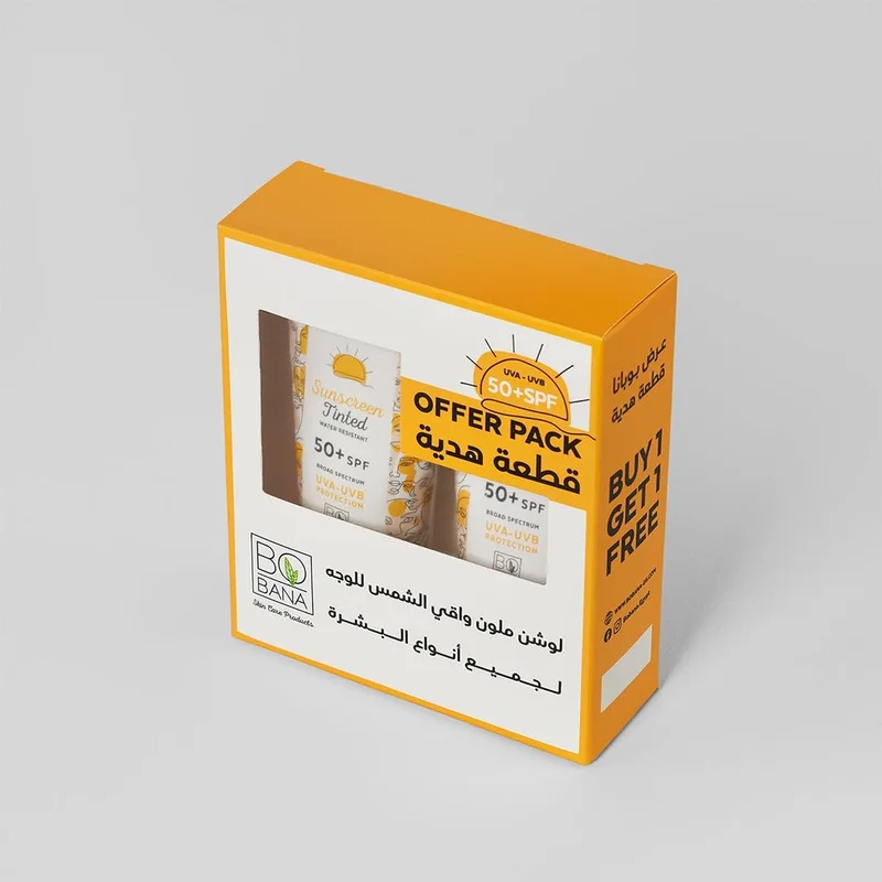 لوشن واقي شمس ملون من Bobana SPF 50+ بحجم 60 مل