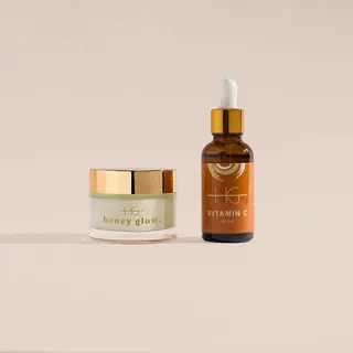 مجموعة فيتامين C ومرطب سيراميد من HG Aesthetics