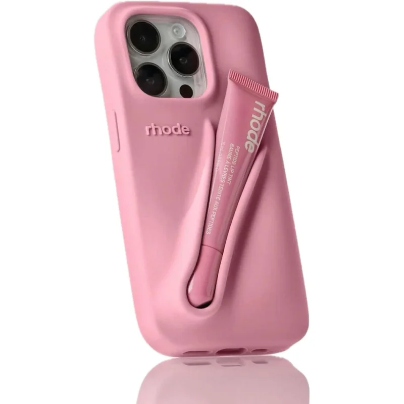 جراب iPhone 11 Pro Max من السيليكون مع حامل مرطب شفاه