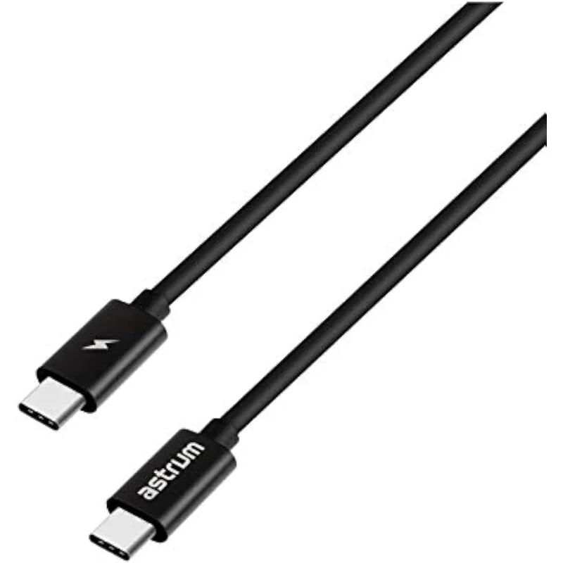 كابل شحن USB-C إلى USB-C من أسترم UT550 أسود