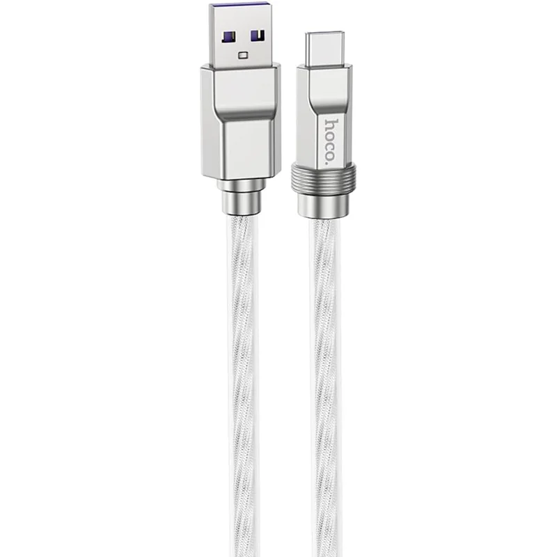 كابل شحن سريع Hoco سيليكون 100 واط USB-A إلى USB-C