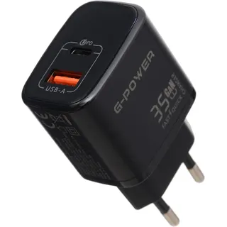 شاحن جي باور مزدوج USB-A و Type-C بقوة 35 وات