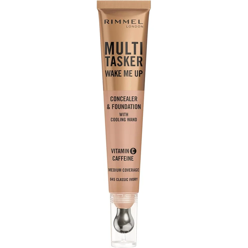 كريم أساس وخافي عيوب Rimmel Wake Me Up بدرجة كلاسيك آيفوري