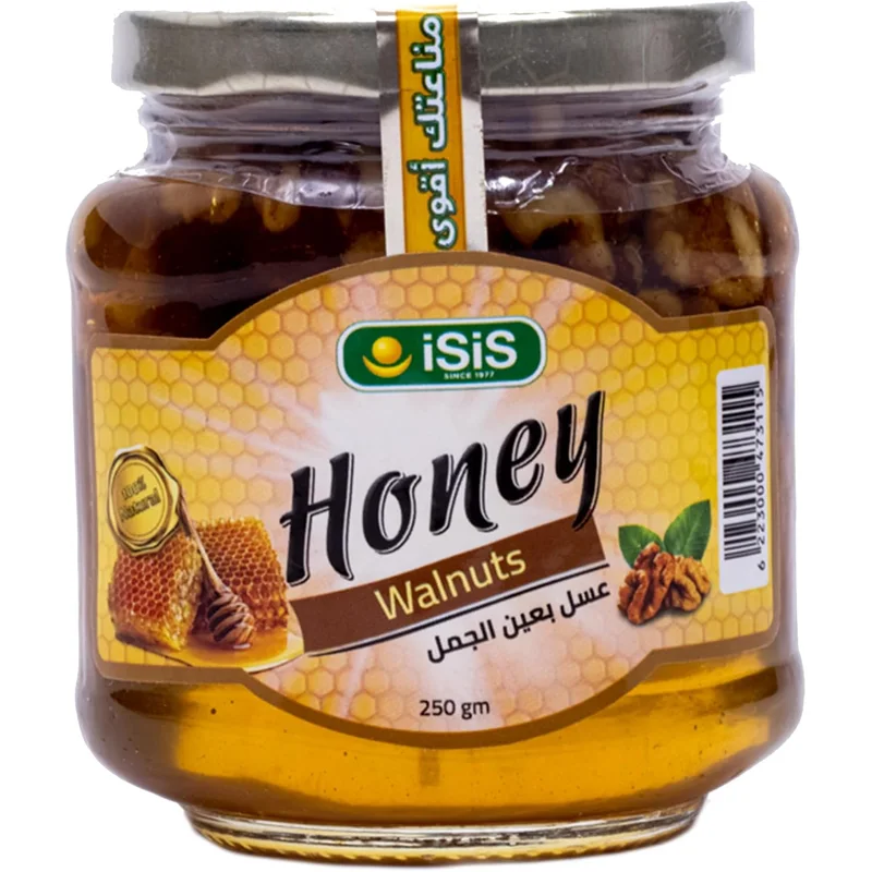 عسل إيزيس النقي مع الجوز