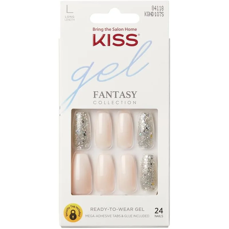أظافر جل جاهزة من KISS بتصميم FRIENDS لمعان يدوم أسبوع