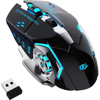 ماوس ألعاب لاسلكي QELIROKY QV13 قابل لإعادة الشحن