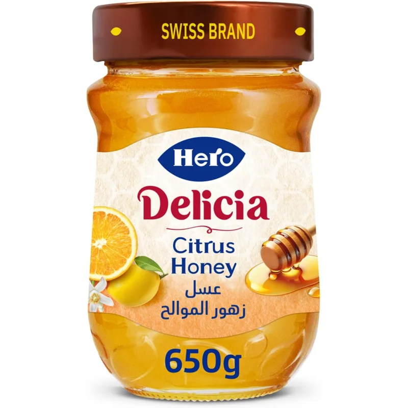 عسل سيتريس بالبرتقال من هيرو ديلشيا - 650 جرام