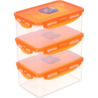 طقم علب طعام Lock & Lock مقاوم للحرارة 3 قطع