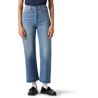 جينز نسائي مستقيم الكاحل Ribcage من Levi's